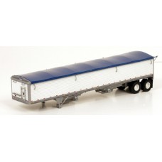 6005 - Wilson Pacesetter 43' Grain Trailer Kit - Pre-painted White Body / Dark Blue Tarp