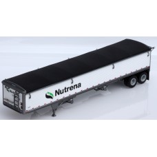 6019 - Wilson Pacesetter 43' Grain Trailer Kit - Pre-painted White Body / Black Tarp, Nutrena Decals