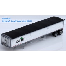 6020 - Wilson Pacesetter 43' Grain Trailer Kit - Pre-painted White Body / Black Tarp, Cargill Decals