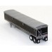 6031 - Wilson Pacesetter 43' Grain Trailer Kit - Pre-painted Black Body / Silver Tarp