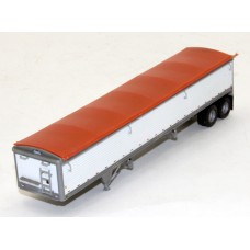 6033 - Wilson Pacesetter 43' Grain Trailer Kit  - Pre-painted White Body / Orange Tarp