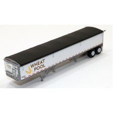 6037 - Wilson Pacesetter 43' Grain Trailer Kit - Pre-painted White Body / Black Tarp, Canadian Wheat Pool - Ontario Decals